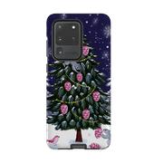 Samsung phone case-Squirrel Tree By Bex Parkin-Product Details Raised bevel to protect screen from scratches. Impact resistant polycarbonate shell and shock absorbing inner TPU liner. Secure fit with design wrapping around side of the case and full access to ports. Compatible with Qi-standard wireless charging. Thickness 1/8 inch (3mm), weight 30g. Compatibility See drop down menu for options, please select the right case as we print to order.-Stringberry