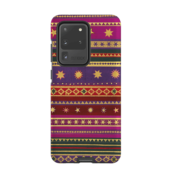 Samsung phone case-Starry By Jehane-Product Details Raised bevel to protect screen from scratches. Impact resistant polycarbonate shell and shock absorbing inner TPU liner. Secure fit with design wrapping around side of the case and full access to ports. Compatible with Qi-standard wireless charging. Thickness 1/8 inch (3mm), weight 30g. Compatibility See drop down menu for options, please select the right case as we print to order.-Stringberry