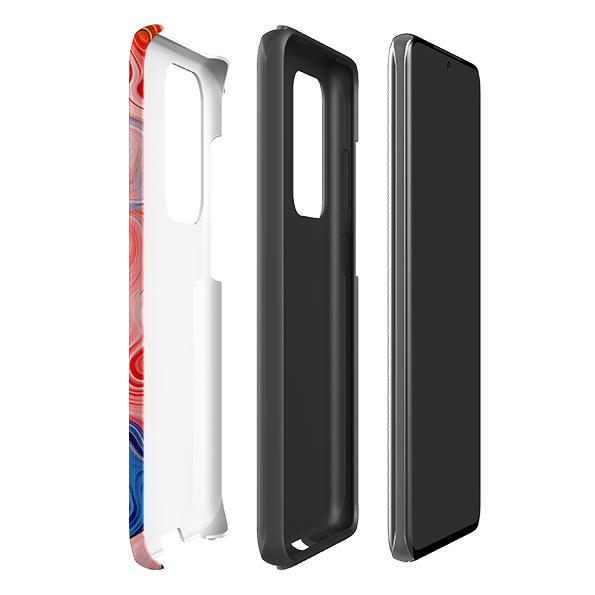 Samsung phone case-Strawberry-Product Details Raised bevel to protect screen from scratches. Impact resistant polycarbonate shell and shock absorbing inner TPU liner. Secure fit with design wrapping around side of the case and full access to ports. Compatible with Qi-standard wireless charging. Thickness 1/8 inch (3mm), weight 30g. Compatibility See drop down menu for options, please select the right case as we print to order.-Stringberry