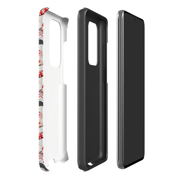 Samsung phone case-Strood-Product Details Raised bevel to protect screen from scratches. Impact resistant polycarbonate shell and shock absorbing inner TPU liner. Secure fit with design wrapping around side of the case and full access to ports. Compatible with Qi-standard wireless charging. Thickness 1/8 inch (3mm), weight 30g. Compatibility See drop down menu for options, please select the right case as we print to order.-Stringberry