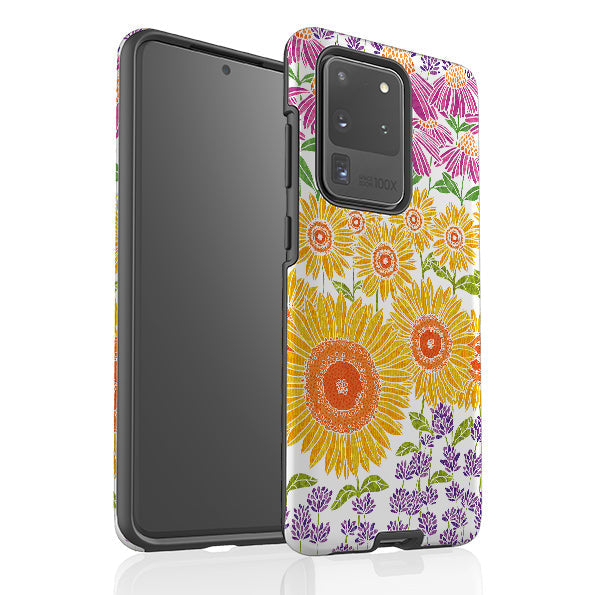 Samsung phone case-Summer-1 By Natalie Pedetti Prack-Product Details Raised bevel to protect screen from scratches. Impact resistant polycarbonate shell and shock absorbing inner TPU liner. Secure fit with design wrapping around side of the case and full access to ports. Compatible with Qi-standard wireless charging. Thickness 1/8 inch (3mm), weight 30g. Compatibility See drop down menu for options, please select the right case as we print to order.-Stringberry