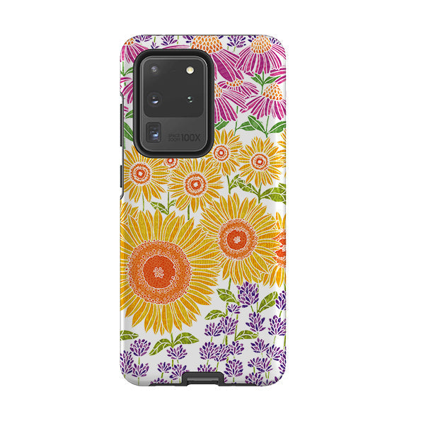 Samsung phone case-Summer-1 By Natalie Pedetti Prack-Product Details Raised bevel to protect screen from scratches. Impact resistant polycarbonate shell and shock absorbing inner TPU liner. Secure fit with design wrapping around side of the case and full access to ports. Compatible with Qi-standard wireless charging. Thickness 1/8 inch (3mm), weight 30g. Compatibility See drop down menu for options, please select the right case as we print to order.-Stringberry