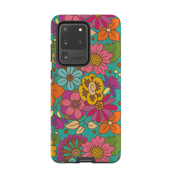 Samsung phone case-Summer By Amelia Bowman-Product Details Raised bevel to protect screen from scratches. Impact resistant polycarbonate shell and shock absorbing inner TPU liner. Secure fit with design wrapping around side of the case and full access to ports. Compatible with Qi-standard wireless charging. Thickness 1/8 inch (3mm), weight 30g. Compatibility See drop down menu for options, please select the right case as we print to order.-Stringberry