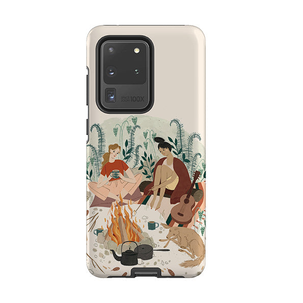 Samsung phone case-Summer Fire By Meghann Rader-Product Details Raised bevel to protect screen from scratches. Impact resistant polycarbonate shell and shock absorbing inner TPU liner. Secure fit with design wrapping around side of the case and full access to ports. Compatible with Qi-standard wireless charging. Thickness 1/8 inch (3mm), weight 30g. Compatibility See drop down menu for options, please select the right case as we print to order.-Stringberry