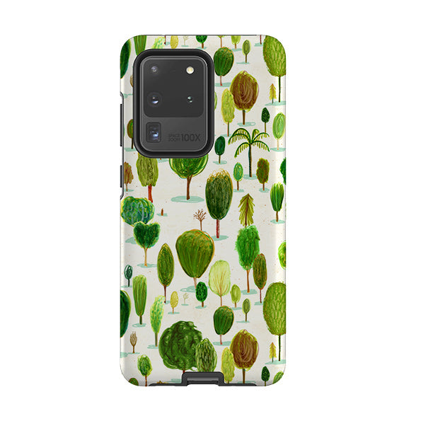 Samsung phone case-Summer In The Arboretum By Katherine Quinn-Product Details Raised bevel to protect screen from scratches. Impact resistant polycarbonate shell and shock absorbing inner TPU liner. Secure fit with design wrapping around side of the case and full access to ports. Compatible with Qi-standard wireless charging. Thickness 1/8 inch (3mm), weight 30g. Compatibility See drop down menu for options, please select the right case as we print to order.-Stringberry