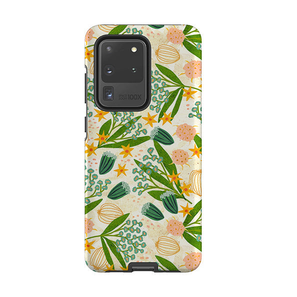 Samsung phone case-Summer Meadow By Katherine Quinn-Product Details Raised bevel to protect screen from scratches. Impact resistant polycarbonate shell and shock absorbing inner TPU liner. Secure fit with design wrapping around side of the case and full access to ports. Compatible with Qi-standard wireless charging. Thickness 1/8 inch (3mm), weight 30g. Compatibility See drop down menu for options, please select the right case as we print to order.-Stringberry