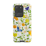 Samsung phone case-Summer Pattern By Elisabeth Haager-Product Details Raised bevel to protect screen from scratches. Impact resistant polycarbonate shell and shock absorbing inner TPU liner. Secure fit with design wrapping around side of the case and full access to ports. Compatible with Qi-standard wireless charging. Thickness 1/8 inch (3mm), weight 30g. Compatibility See drop down menu for options, please select the right case as we print to order.-Stringberry