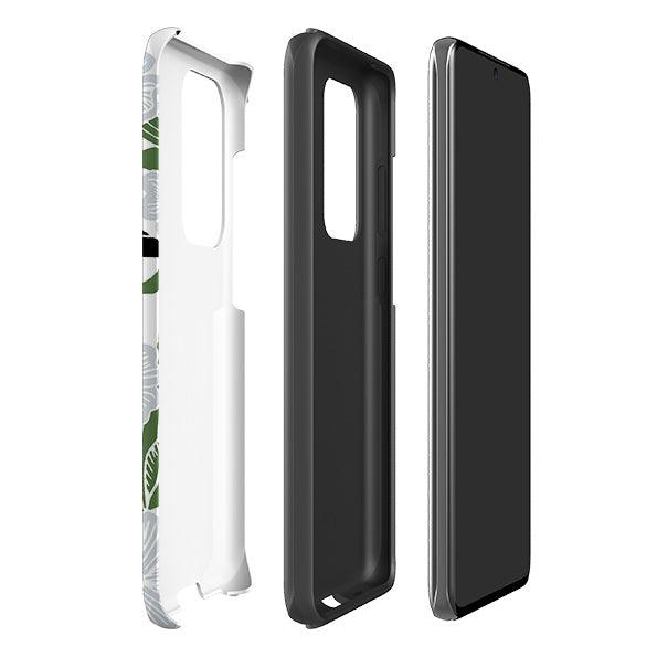 Samsung phone case-Summer Wagtail By Kate heiss-Product Details Raised bevel to protect screen from scratches. Impact resistant polycarbonate shell and shock absorbing inner TPU liner. Secure fit with design wrapping around side of the case and full access to ports. Compatible with Qi-standard wireless charging. Thickness 1/8 inch (3mm), weight 30g. Compatibility See drop down menu for options, please select the right case as we print to order.-Stringberry