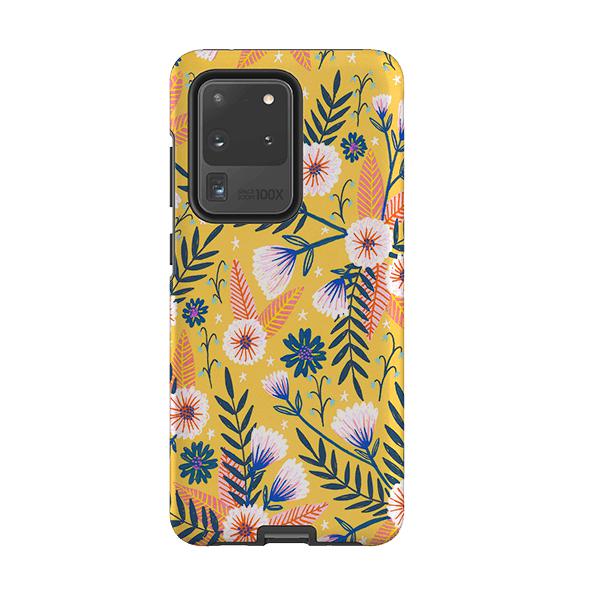 Samsung phone case-Summertime Garden By Lee Foster Wilson-Product Details Raised bevel to protect screen from scratches. Impact resistant polycarbonate shell and shock absorbing inner TPU liner. Secure fit with design wrapping around side of the case and full access to ports. Compatible with Qi-standard wireless charging. Thickness 1/8 inch (3mm), weight 30g. Compatibility See drop down menu for options, please select the right case as we print to order.-Stringberry