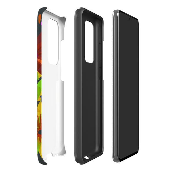 Samsung phone case-Sunflowers By Sarah Campbell-Product Details Raised bevel to protect screen from scratches. Impact resistant polycarbonate shell and shock absorbing inner TPU liner. Secure fit with design wrapping around side of the case and full access to ports. Compatible with Qi-standard wireless charging. Thickness 1/8 inch (3mm), weight 30g. Compatibility See drop down menu for options, please select the right case as we print to order.-Stringberry