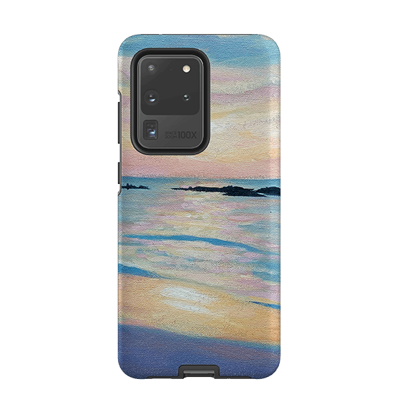 Samsung phone case-Sunset By Mary Stubberfield-Product Details Raised bevel to protect screen from scratches. Impact resistant polycarbonate shell and shock absorbing inner TPU liner. Secure fit with design wrapping around side of the case and full access to ports. Compatible with Qi-standard wireless charging. Thickness 1/8 inch (3mm), weight 30g. Compatibility See drop down menu for options, please select the right case as we print to order.-Stringberry