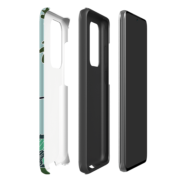 Samsung phone case-Swallows By Kate Heiss-Product Details Raised bevel to protect screen from scratches. Impact resistant polycarbonate shell and shock absorbing inner TPU liner. Secure fit with design wrapping around side of the case and full access to ports. Compatible with Qi-standard wireless charging. Thickness 1/8 inch (3mm), weight 30g. Compatibility See drop down menu for options, please select the right case as we print to order.-Stringberry