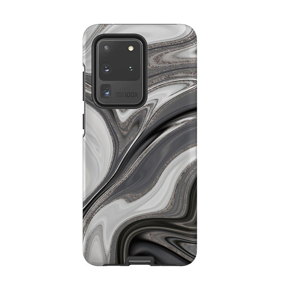 Samsung phone case-Swash (case does not glitter)-Product Details Raised bevel to protect screen from scratches. Impact resistant polycarbonate shell and shock absorbing inner TPU liner. Secure fit with design wrapping around side of the case and full access to ports. Compatible with Qi-standard wireless charging. Thickness 1/8 inch (3mm), weight 30g. Compatibility See drop down menu for options, please select the right case as we print to order.-Stringberry