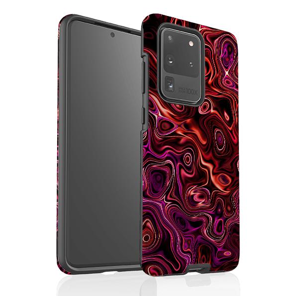 Samsung phone case-Swizzle-Product Details Raised bevel to protect screen from scratches. Impact resistant polycarbonate shell and shock absorbing inner TPU liner. Secure fit with design wrapping around side of the case and full access to ports. Compatible with Qi-standard wireless charging. Thickness 1/8 inch (3mm), weight 30g. Compatibility See drop down menu for options, please select the right case as we print to order.-Stringberry