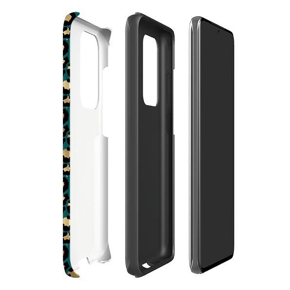 Samsung phone case-T Spots-Product Details Raised bevel to protect screen from scratches. Impact resistant polycarbonate shell and shock absorbing inner TPU liner. Secure fit with design wrapping around side of the case and full access to ports. Compatible with Qi-standard wireless charging. Thickness 1/8 inch (3mm), weight 30g. Compatibility See drop down menu for options, please select the right case as we print to order.-Stringberry