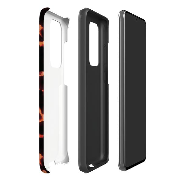Samsung phone case-Teaberry-Product Details Raised bevel to protect screen from scratches. Impact resistant polycarbonate shell and shock absorbing inner TPU liner. Secure fit with design wrapping around side of the case and full access to ports. Compatible with Qi-standard wireless charging. Thickness 1/8 inch (3mm), weight 30g. Compatibility See drop down menu for options, please select the right case as we print to order.-Stringberry