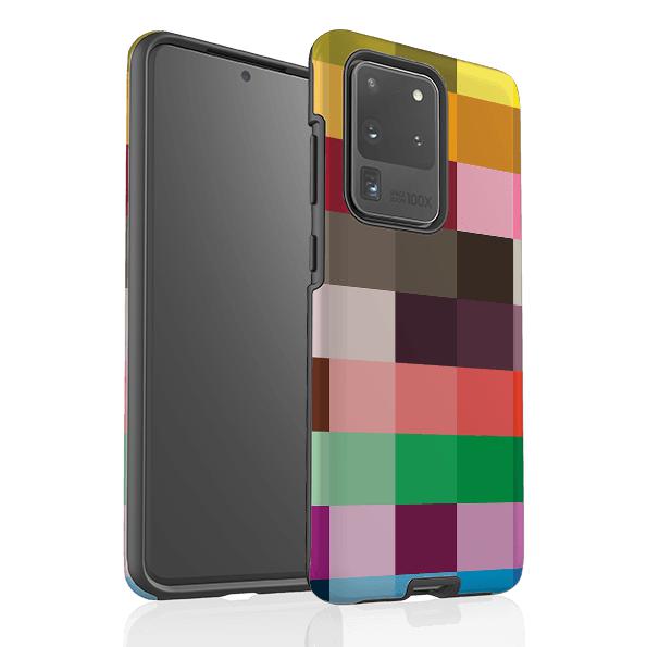 Samsung phone case-Technicolor-Product Details Raised bevel to protect screen from scratches. Impact resistant polycarbonate shell and shock absorbing inner TPU liner. Secure fit with design wrapping around side of the case and full access to ports. Compatible with Qi-standard wireless charging. Thickness 1/8 inch (3mm), weight 30g. Compatibility See drop down menu for options, please select the right case as we print to order.-Stringberry