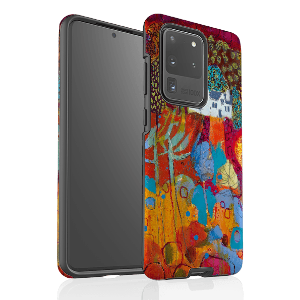 Samsung phone case-The Croft By Claire West-Product Details Raised bevel to protect screen from scratches. Impact resistant polycarbonate shell and shock absorbing inner TPU liner. Secure fit with design wrapping around side of the case and full access to ports. Compatible with Qi-standard wireless charging. Thickness 1/8 inch (3mm), weight 30g. Compatibility See drop down menu for options, please select the right case as we print to order.-Stringberry