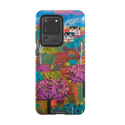 Samsung phone case-The Hills By Claire West-Product Details Raised bevel to protect screen from scratches. Impact resistant polycarbonate shell and shock absorbing inner TPU liner. Secure fit with design wrapping around side of the case and full access to ports. Compatible with Qi-standard wireless charging. Thickness 1/8 inch (3mm), weight 30g. Compatibility See drop down menu for options, please select the right case as we print to order.-Stringberry