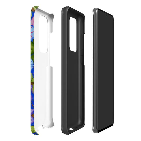 Samsung phone case-The Trellis By Bex Parkin-Product Details Raised bevel to protect screen from scratches. Impact resistant polycarbonate shell and shock absorbing inner TPU liner. Secure fit with design wrapping around side of the case and full access to ports. Compatible with Qi-standard wireless charging. Thickness 1/8 inch (3mm), weight 30g. Compatibility See drop down menu for options, please select the right case as we print to order.-Stringberry