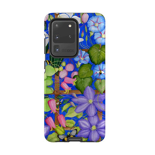 Samsung phone case-The Trellis By Bex Parkin-Product Details Raised bevel to protect screen from scratches. Impact resistant polycarbonate shell and shock absorbing inner TPU liner. Secure fit with design wrapping around side of the case and full access to ports. Compatible with Qi-standard wireless charging. Thickness 1/8 inch (3mm), weight 30g. Compatibility See drop down menu for options, please select the right case as we print to order.-Stringberry