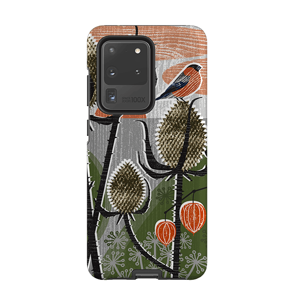 Samsung phone case-Thistle By Liane Payne-Product Details Raised bevel to protect screen from scratches. Impact resistant polycarbonate shell and shock absorbing inner TPU liner. Secure fit with design wrapping around side of the case and full access to ports. Compatible with Qi-standard wireless charging. Thickness 1/8 inch (3mm), weight 30g. Compatibility See drop down menu for options, please select the right case as we print to order.-Stringberry