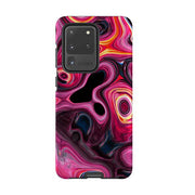 Samsung phone case-Tiger Tail-Product Details Raised bevel to protect screen from scratches. Impact resistant polycarbonate shell and shock absorbing inner TPU liner. Secure fit with design wrapping around side of the case and full access to ports. Compatible with Qi-standard wireless charging. Thickness 1/8 inch (3mm), weight 30g. Compatibility See drop down menu for options, please select the right case as we print to order.-Stringberry