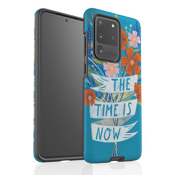 Samsung phone case-Time Is Now By Lee Foster Wilson-Product Details Raised bevel to protect screen from scratches. Impact resistant polycarbonate shell and shock absorbing inner TPU liner. Secure fit with design wrapping around side of the case and full access to ports. Compatible with Qi-standard wireless charging. Thickness 1/8 inch (3mm), weight 30g. Compatibility See drop down menu for options, please select the right case as we print to order.-Stringberry
