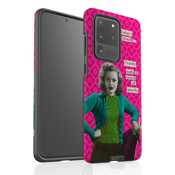 Samsung phone case-Todays Mood By Clare Jordan-Product Details Raised bevel to protect screen from scratches. Impact resistant polycarbonate shell and shock absorbing inner TPU liner. Secure fit with design wrapping around side of the case and full access to ports. Compatible with Qi-standard wireless charging. Thickness 1/8 inch (3mm), weight 30g. Compatibility See drop down menu for options, please select the right case as we print to order.-Stringberry
