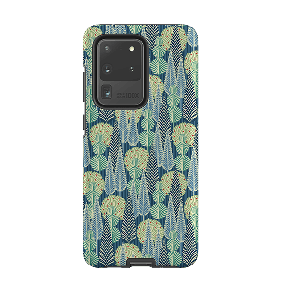 Samsung phone case-Trees By Cressida Bell-Product Details Raised bevel to protect screen from scratches. Impact resistant polycarbonate shell and shock absorbing inner TPU liner. Secure fit with design wrapping around side of the case and full access to ports. Compatible with Qi-standard wireless charging. Thickness 1/8 inch (3mm), weight 30g. Compatibility See drop down menu for options, please select the right case as we print to order.-Stringberry