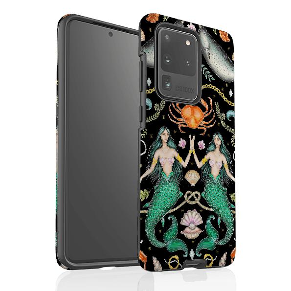 Samsung phone case-Tritons Treasure By Catherine Rowe-Product Details Raised bevel to protect screen from scratches. Impact resistant polycarbonate shell and shock absorbing inner TPU liner. Secure fit with design wrapping around side of the case and full access to ports. Compatible with Qi-standard wireless charging. Thickness 1/8 inch (3mm), weight 30g. Compatibility See drop down menu for options, please select the right case as we print to order.-Stringberry