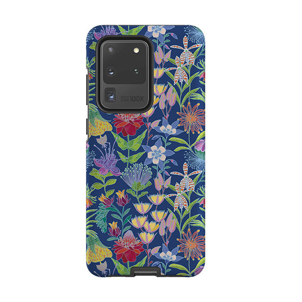 Samsung phone case-Tropic-3 By Natalie Pedetti Prack-Product Details Raised bevel to protect screen from scratches. Impact resistant polycarbonate shell and shock absorbing inner TPU liner. Secure fit with design wrapping around side of the case and full access to ports. Compatible with Qi-standard wireless charging. Thickness 1/8 inch (3mm), weight 30g. Compatibility See drop down menu for options, please select the right case as we print to order.-Stringberry
