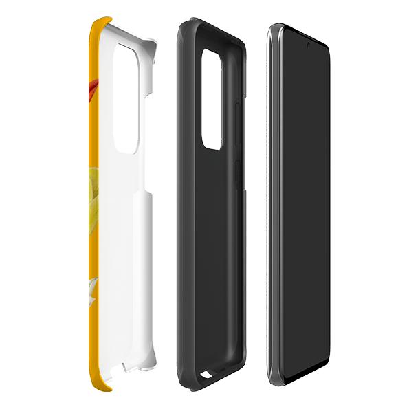 Samsung phone case-Tulips-Product Details Raised bevel to protect screen from scratches. Impact resistant polycarbonate shell and shock absorbing inner TPU liner. Secure fit with design wrapping around side of the case and full access to ports. Compatible with Qi-standard wireless charging. Thickness 1/8 inch (3mm), weight 30g. Compatibility See drop down menu for options, please select the right case as we print to order.-Stringberry
