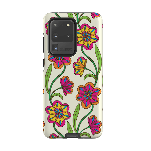 Samsung phone case-Tulips By Amelia Bowman-Product Details Raised bevel to protect screen from scratches. Impact resistant polycarbonate shell and shock absorbing inner TPU liner. Secure fit with design wrapping around side of the case and full access to ports. Compatible with Qi-standard wireless charging. Thickness 1/8 inch (3mm), weight 30g. Compatibility See drop down menu for options, please select the right case as we print to order.-Stringberry