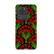 Samsung phone case-Tulips By Cressida Bell-Product Details Raised bevel to protect screen from scratches. Impact resistant polycarbonate shell and shock absorbing inner TPU liner. Secure fit with design wrapping around side of the case and full access to ports. Compatible with Qi-standard wireless charging. Thickness 1/8 inch (3mm), weight 30g. Compatibility See drop down menu for options, please select the right case as we print to order.-Stringberry