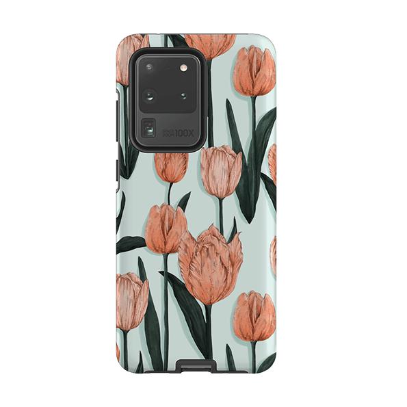 Samsung phone case-Tulips By Jade Mosinski-Product Details Raised bevel to protect screen from scratches. Impact resistant polycarbonate shell and shock absorbing inner TPU liner. Secure fit with design wrapping around side of the case and full access to ports. Compatible with Qi-standard wireless charging. Thickness 1/8 inch (3mm), weight 30g. Compatibility See drop down menu for options, please select the right case as we print to order.-Stringberry