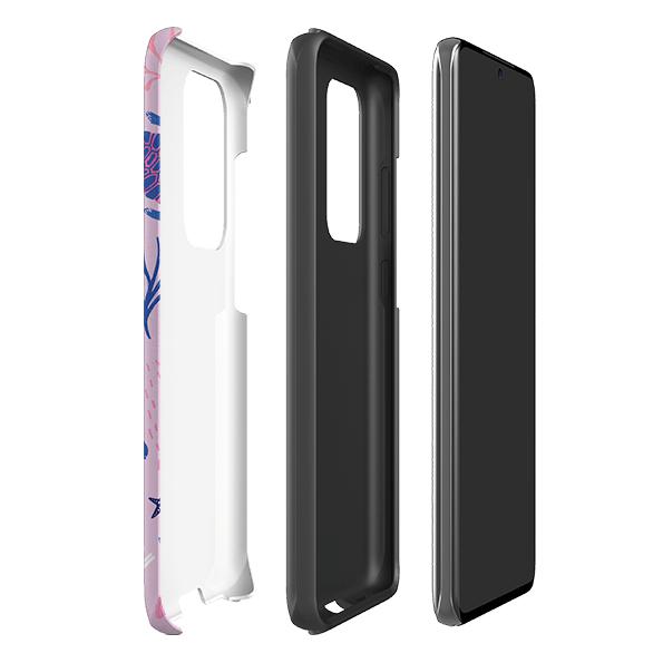 Samsung phone case-Turtles By Lee Foster Wilson-Product Details Raised bevel to protect screen from scratches. Impact resistant polycarbonate shell and shock absorbing inner TPU liner. Secure fit with design wrapping around side of the case and full access to ports. Compatible with Qi-standard wireless charging. Thickness 1/8 inch (3mm), weight 30g. Compatibility See drop down menu for options, please select the right case as we print to order.-Stringberry