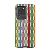 Samsung phone case-Twill By Sarah Campbell-Product Details Raised bevel to protect screen from scratches. Impact resistant polycarbonate shell and shock absorbing inner TPU liner. Secure fit with design wrapping around side of the case and full access to ports. Compatible with Qi-standard wireless charging. Thickness 1/8 inch (3mm), weight 30g. Compatibility See drop down menu for options, please select the right case as we print to order.-Stringberry