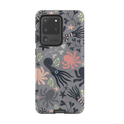 Samsung phone case-Under The Sea By Suzy Taylor-Product Details Raised bevel to protect screen from scratches. Impact resistant polycarbonate shell and shock absorbing inner TPU liner. Secure fit with design wrapping around side of the case and full access to ports. Compatible with Qi-standard wireless charging. Thickness 1/8 inch (3mm), weight 30g. Compatibility See drop down menu for options, please select the right case as we print to order.-Stringberry