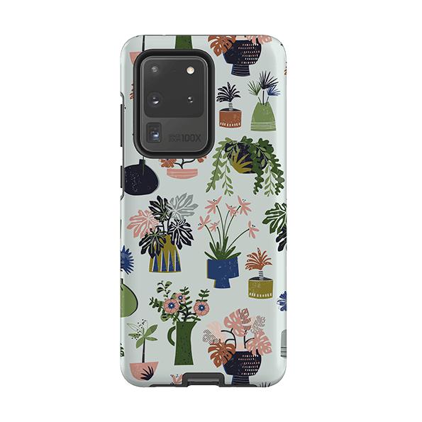 Samsung phone case-Urban Jungle By Ali Brookes-Product Details Raised bevel to protect screen from scratches. Impact resistant polycarbonate shell and shock absorbing inner TPU liner. Secure fit with design wrapping around side of the case and full access to ports. Compatible with Qi-standard wireless charging. Thickness 1/8 inch (3mm), weight 30g. Compatibility See drop down menu for options, please select the right case as we print to order.-Stringberry