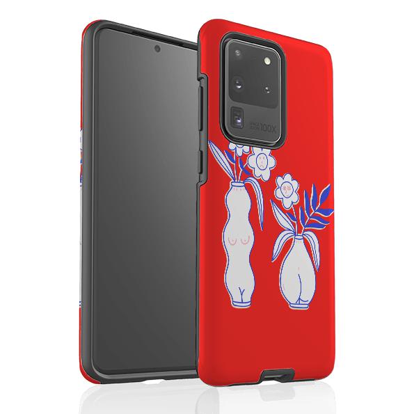 Samsung phone case-Vases-Product Details Raised bevel to protect screen from scratches. Impact resistant polycarbonate shell and shock absorbing inner TPU liner. Secure fit with design wrapping around side of the case and full access to ports. Compatible with Qi-standard wireless charging. Thickness 1/8 inch (3mm), weight 30g. Compatibility See drop down menu for options, please select the right case as we print to order.-Stringberry
