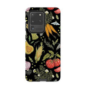 Samsung phone case-Vegetables By Catherine Rowe-Product Details Raised bevel to protect screen from scratches. Impact resistant polycarbonate shell and shock absorbing inner TPU liner. Secure fit with design wrapping around side of the case and full access to ports. Compatible with Qi-standard wireless charging. Thickness 1/8 inch (3mm), weight 30g. Compatibility See drop down menu for options, please select the right case as we print to order.-Stringberry