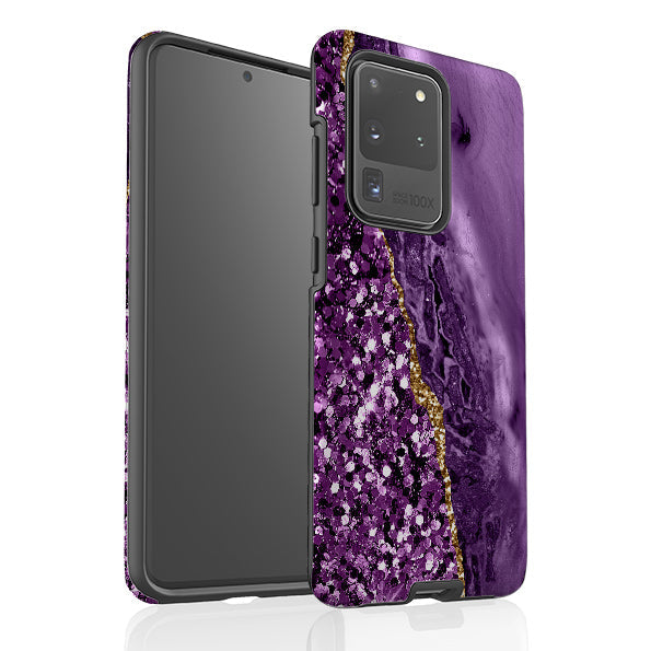 Samsung phone case-Verde (case does not glitter)-Product Details Raised bevel to protect screen from scratches. Impact resistant polycarbonate shell and shock absorbing inner TPU liner. Secure fit with design wrapping around side of the case and full access to ports. Compatible with Qi-standard wireless charging. Thickness 1/8 inch (3mm), weight 30g. Compatibility See drop down menu for options, please select the right case as we print to order.-Stringberry