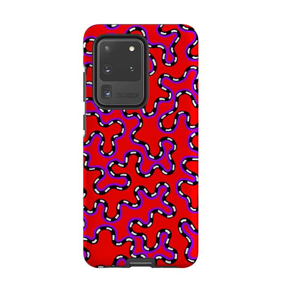 Samsung phone case-Vermicular By Cressida Bell-Product Details Raised bevel to protect screen from scratches. Impact resistant polycarbonate shell and shock absorbing inner TPU liner. Secure fit with design wrapping around side of the case and full access to ports. Compatible with Qi-standard wireless charging. Thickness 1/8 inch (3mm), weight 30g. Compatibility See drop down menu for options, please select the right case as we print to order.-Stringberry