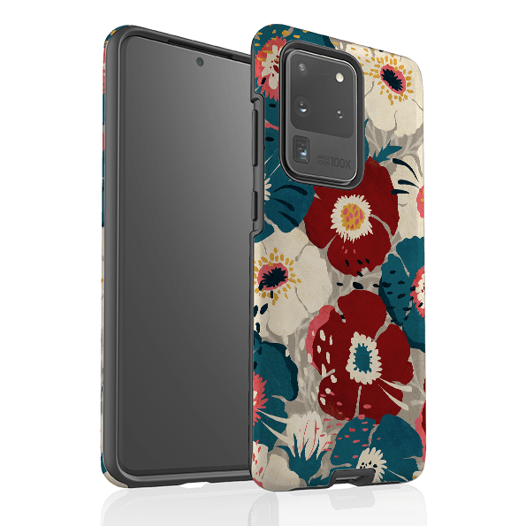 Samsung phone case-Vintage By Katherine Quinn-Product Details Raised bevel to protect screen from scratches. Impact resistant polycarbonate shell and shock absorbing inner TPU liner. Secure fit with design wrapping around side of the case and full access to ports. Compatible with Qi-standard wireless charging. Thickness 1/8 inch (3mm), weight 30g. Compatibility See drop down menu for options, please select the right case as we print to order.-Stringberry