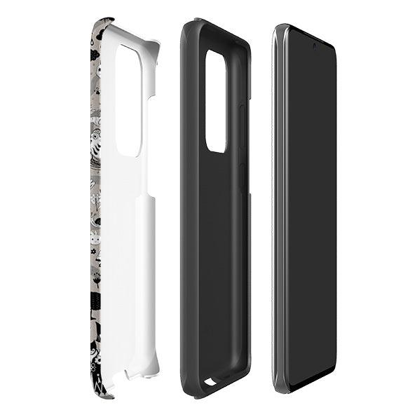 Samsung phone case-Wigwam By Mia Underwood-Product Details Raised bevel to protect screen from scratches. Impact resistant polycarbonate shell and shock absorbing inner TPU liner. Secure fit with design wrapping around side of the case and full access to ports. Compatible with Qi-standard wireless charging. Thickness 1/8 inch (3mm), weight 30g. Compatibility See drop down menu for options, please select the right case as we print to order.-Stringberry