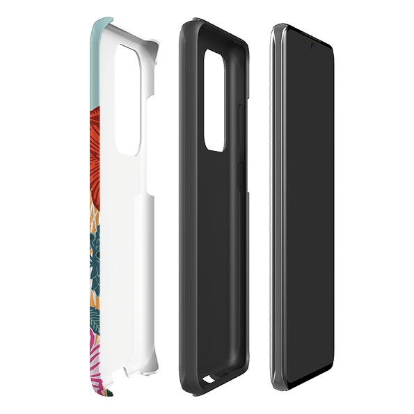 Samsung phone case-Wild Poppies By Kate Heiss-Product Details Raised bevel to protect screen from scratches. Impact resistant polycarbonate shell and shock absorbing inner TPU liner. Secure fit with design wrapping around side of the case and full access to ports. Compatible with Qi-standard wireless charging. Thickness 1/8 inch (3mm), weight 30g. Compatibility See drop down menu for options, please select the right case as we print to order.-Stringberry