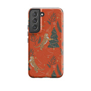 Samsung phone case-Wild Xmas-Product Details Raised bevel to protect screen from scratches. Impact resistant polycarbonate shell and shock absorbing inner TPU liner. Secure fit with design wrapping around side of the case and full access to ports. Compatible with Qi-standard wireless charging. Thickness 1/8 inch (3mm), weight 30g. Compatibility See drop down menu for options, please select the right case as we print to order.-Stringberry