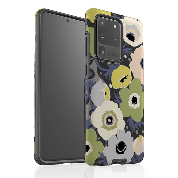 Samsung phone case-Windflowers Urbane By Sarah Campbell-Product Details Raised bevel to protect screen from scratches. Impact resistant polycarbonate shell and shock absorbing inner TPU liner. Secure fit with design wrapping around side of the case and full access to ports. Compatible with Qi-standard wireless charging. Thickness 1/8 inch (3mm), weight 30g. Compatibility See drop down menu for options, please select the right case as we print to order.-Stringberry