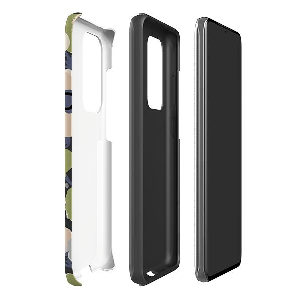 Samsung phone case-Windflowers Urbane By Sarah Campbell-Product Details Raised bevel to protect screen from scratches. Impact resistant polycarbonate shell and shock absorbing inner TPU liner. Secure fit with design wrapping around side of the case and full access to ports. Compatible with Qi-standard wireless charging. Thickness 1/8 inch (3mm), weight 30g. Compatibility See drop down menu for options, please select the right case as we print to order.-Stringberry